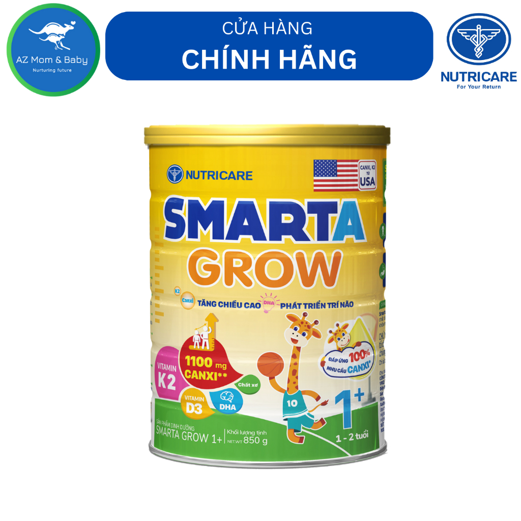 Sữa bột Nutricare Smarta GROW 1+ 850G