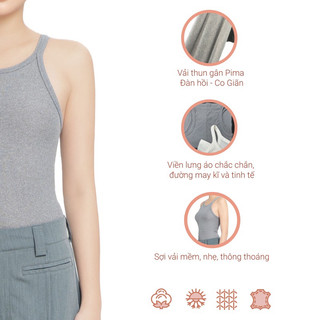 Áo thun gân ba lỗ Tiny viền lưng