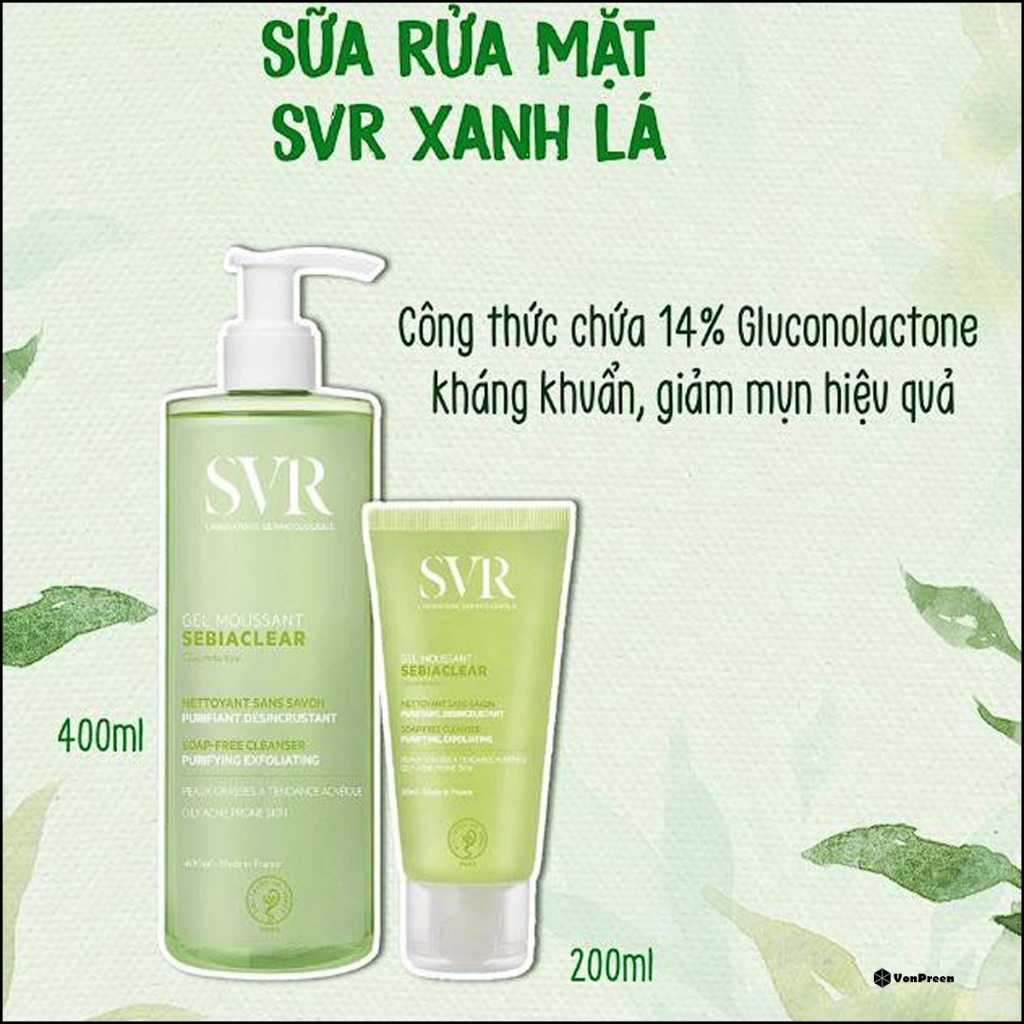 Mangtaybaby - SỮA RỬA MẶT SVR CHO DA DẦU MỤN NHẠY CẢM