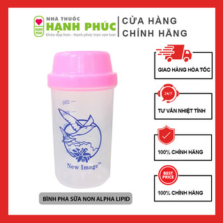 Bình lắc sữa non Alpha Lipid 250ml, Có vạch chia ml, Loại dày dặn, Nắp đậy kín