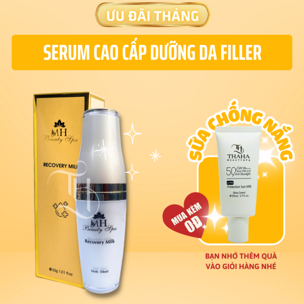 Filler Mh Beauty Spa 19,81 ml, Serum cao cấp dưỡng da, dưỡng trắng, làm mờ thâm, nám, tàn nhang