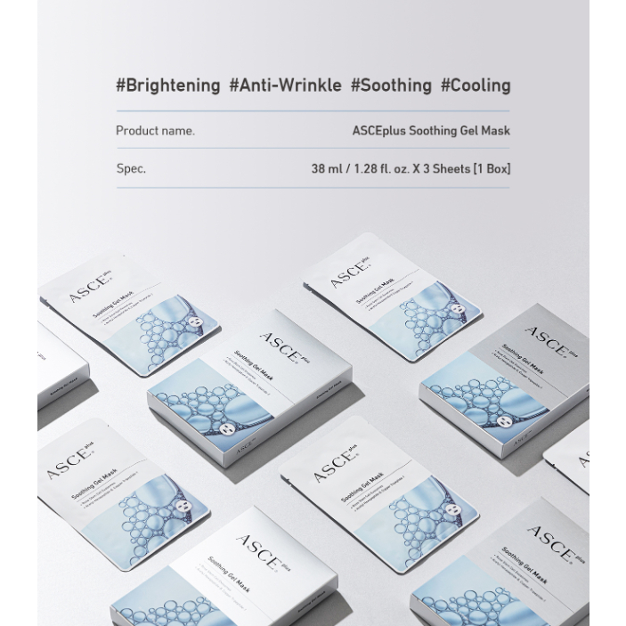 Mặt nạ ASCE plus Soothing Gel siêu phục hồi, làm dịu da, chống lão hóa 3m/hộp