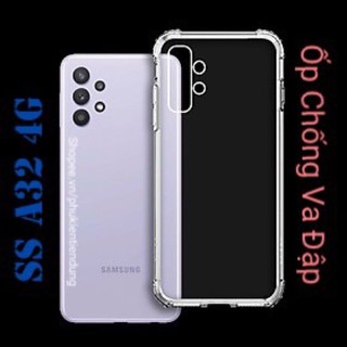 ỐP LƯNG SAMSUNG GALAXY A32 4G Dẻo Trong Suốt Có 4 Cạnh Chống Sốc, Chống Va Đập