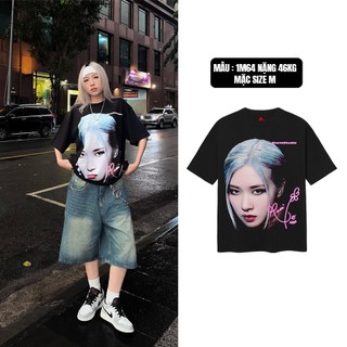 BLANK | BLACK PINK TEE - UNISEX Đen cổ tròn