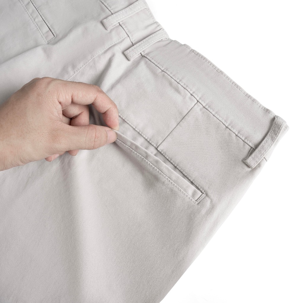 Quần kaki nam 4 màu Basic LEEVUS đơn giản, dáng âu, ôm vừa vặn, co giãn QD01