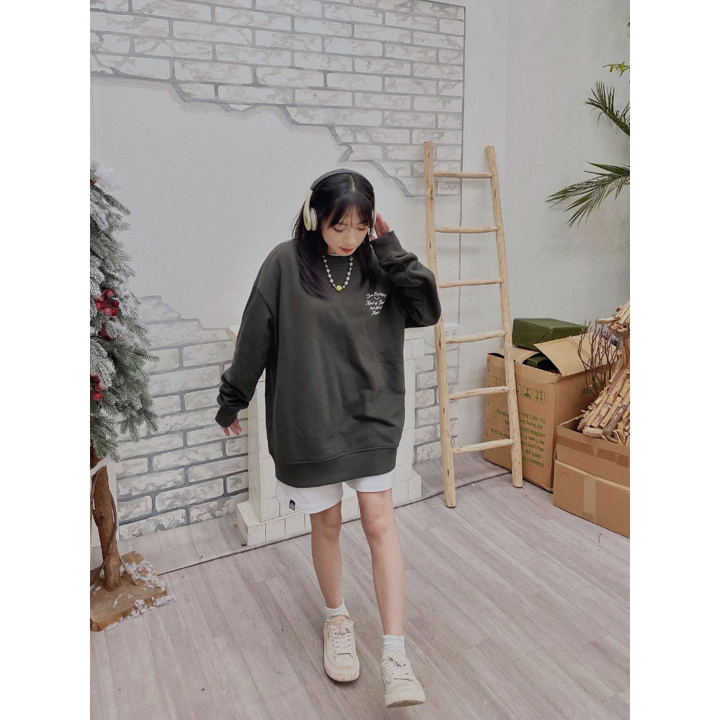 Áo Nỉ BOO Dáng Oversize Unisex In Graphic Hayho Essenital