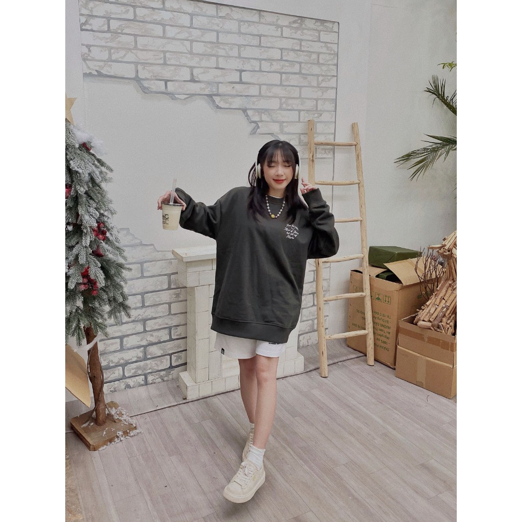 Áo Nỉ BOO Dáng Oversize Unisex In Graphic Hayho Essenital