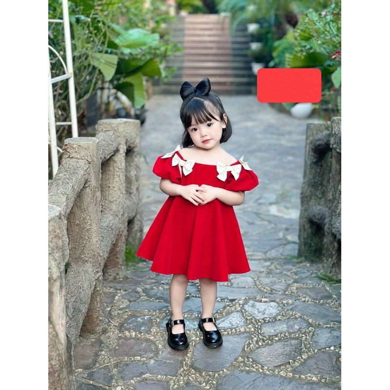 Váy nhung bé gái v1991 nhà mộc baby store 10-28kg