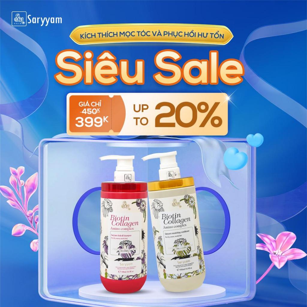 Dầu gội hương nước hoa Sin Hair Saryyam Dung Tích 500ml/chai Hương Hoa Thanh Long