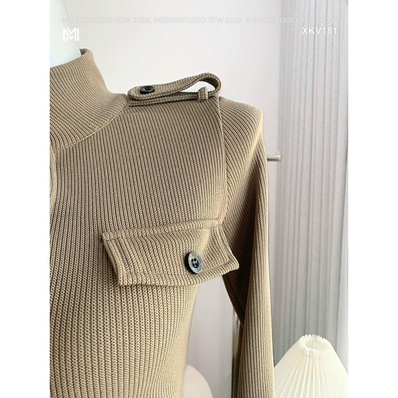 Váy body cổ trụ