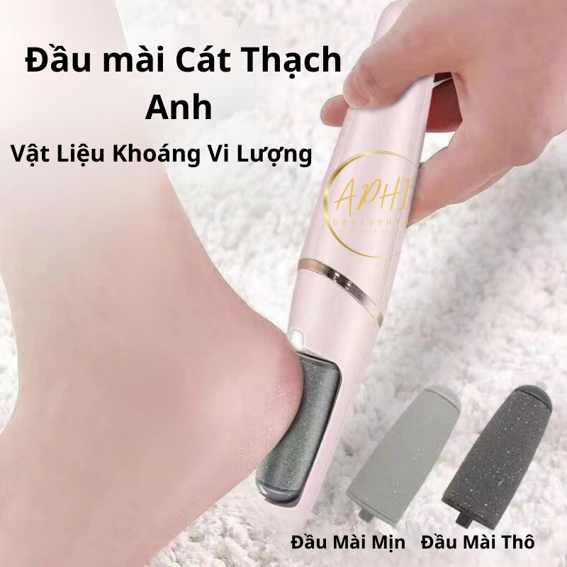 Máy Chà Gót Chân Tự Động, Tẩy Tế Bào Chết Tại Nhà Sạc Pin Tích Điện 2 Đầu Mài - FL58