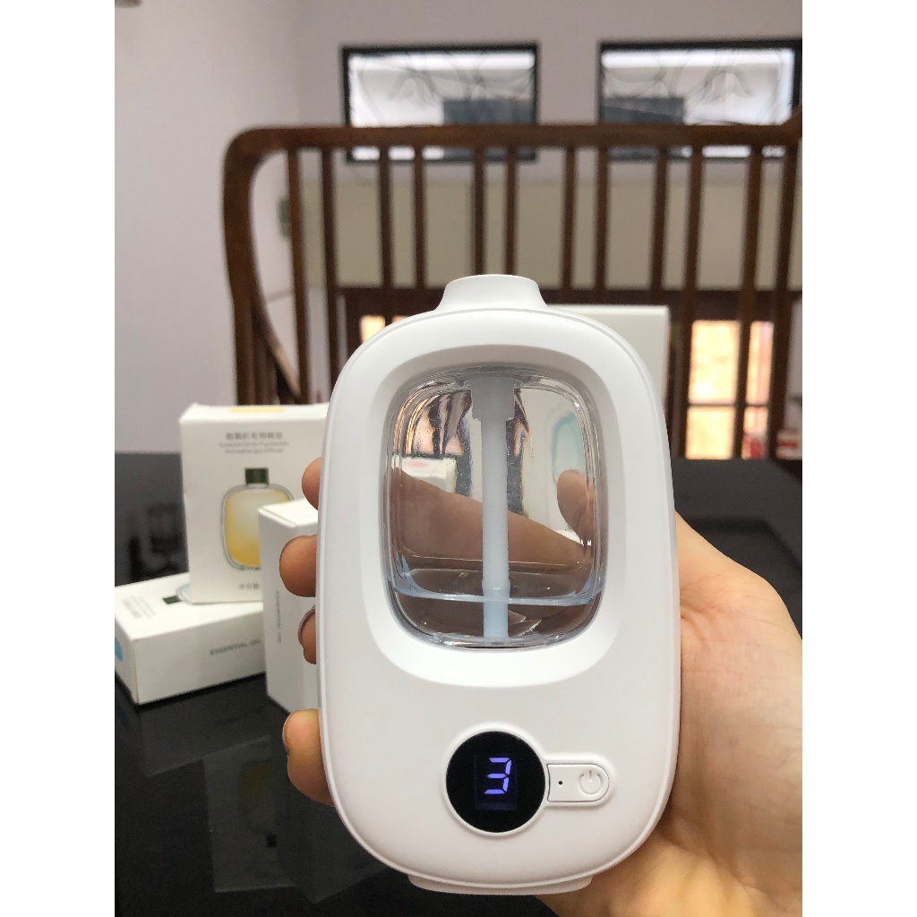 Máy Khuếch tán tinh dầu tự động hẹn giờ treo tường để bàn phòng ngủ phòng khách làm thơm nhà làm mát không khí _BC06