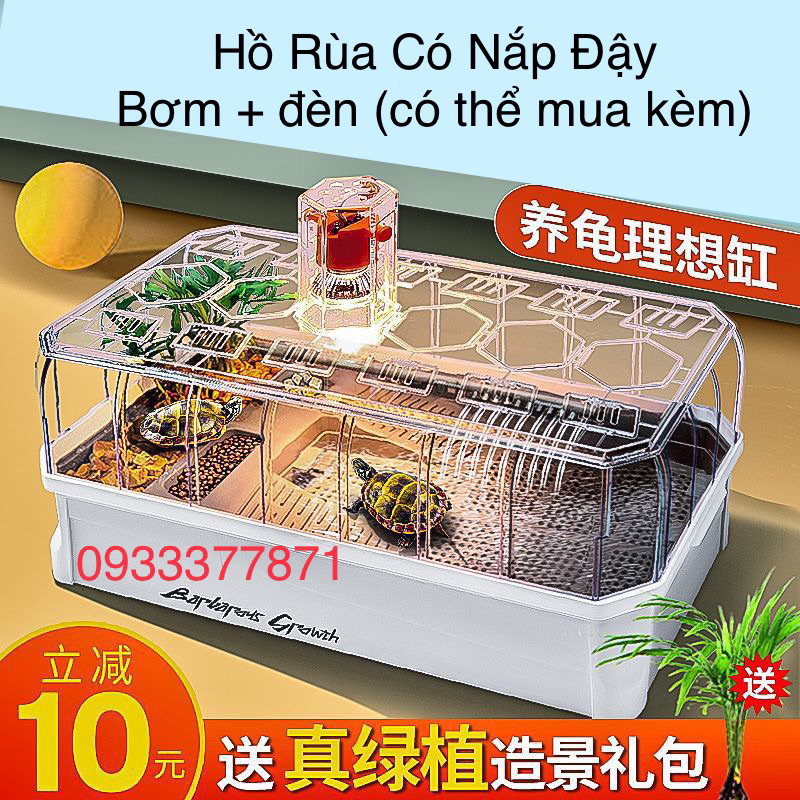 Hồ Nuôi Rùa Nước Cao Cấp Chuyên Dụng GG 06 XL Size 65x33x24 (Hàng Nhập Khẩu)