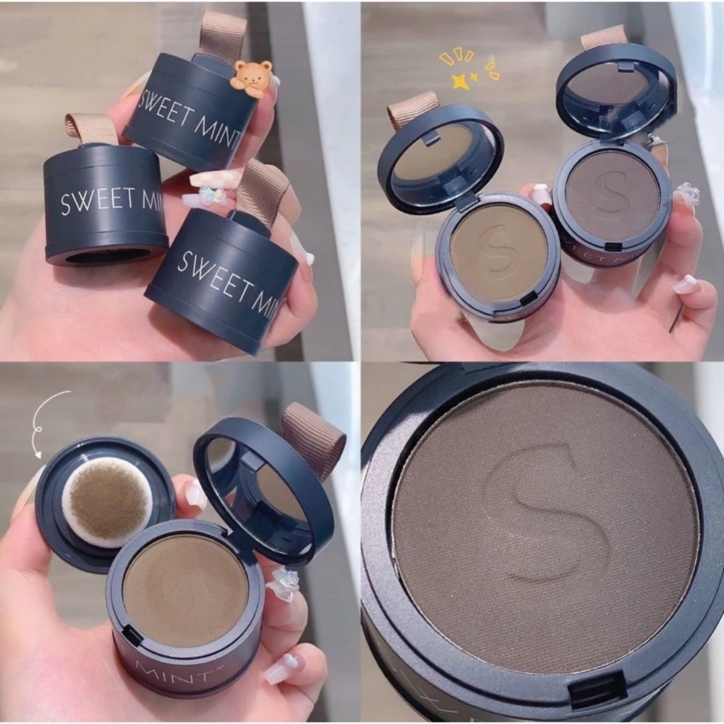 Phấn che hói làm dày tóc SWEETMINT lâu trôi bền màu tự nhiên