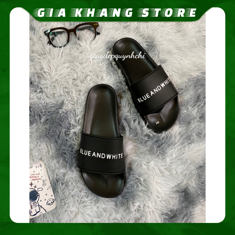 Dép nam cao cấp  đẹp Blue And White hàng sẵn kho  - GIA KHANG STORE