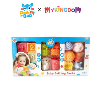 Đồ Chơi PEEK A BOO Hình Khối Nhựa Mềm Cho Bé-16 Chi Tiết PAB025
