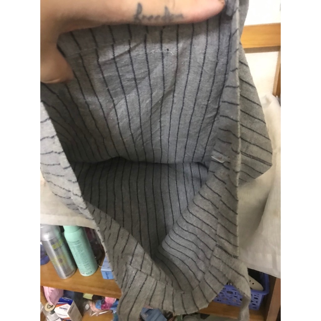 Túi tote kẻ sọc