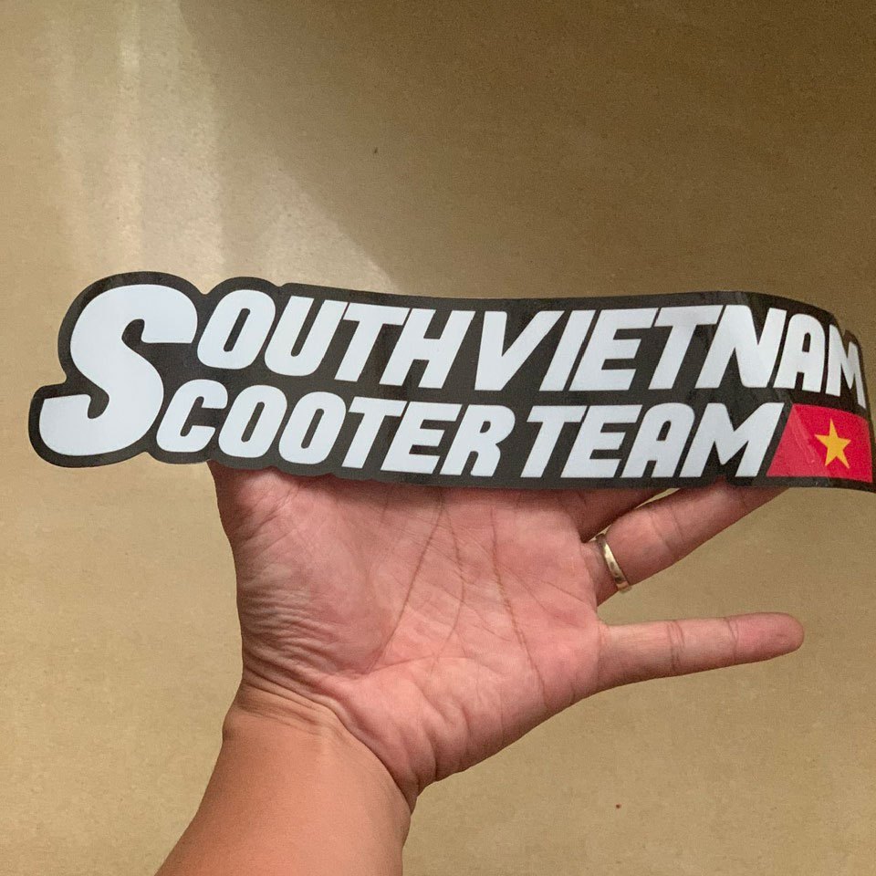 Bộ Tem South Vietnam Scooter Team - Team Dán Xe Ex 150 Winner Wave Vario
