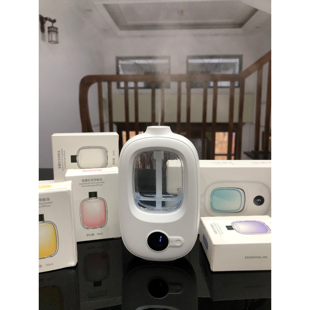 Máy Khuếch tán tinh dầu tự động hẹn giờ treo tường để bàn phòng ngủ phòng khách làm thơm nhà làm mát không khí _BC06