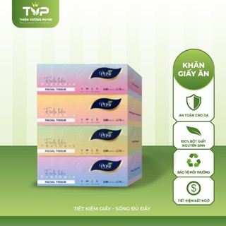 COMBO 4 KHĂN GIẤY ĂN RÚT HỘP POSY 120 TỜ 3 LỚP | GIẤY LỤA HỘP POSY DUPLEX SIÊU MỀM MỊN