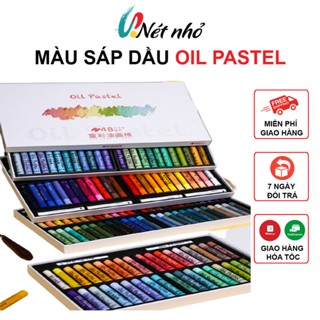 Bút Sáp Màu, Bút Màu Sáp Dầu Oil Pastel Macaron Siêu Mềm 24|36|48 Màu