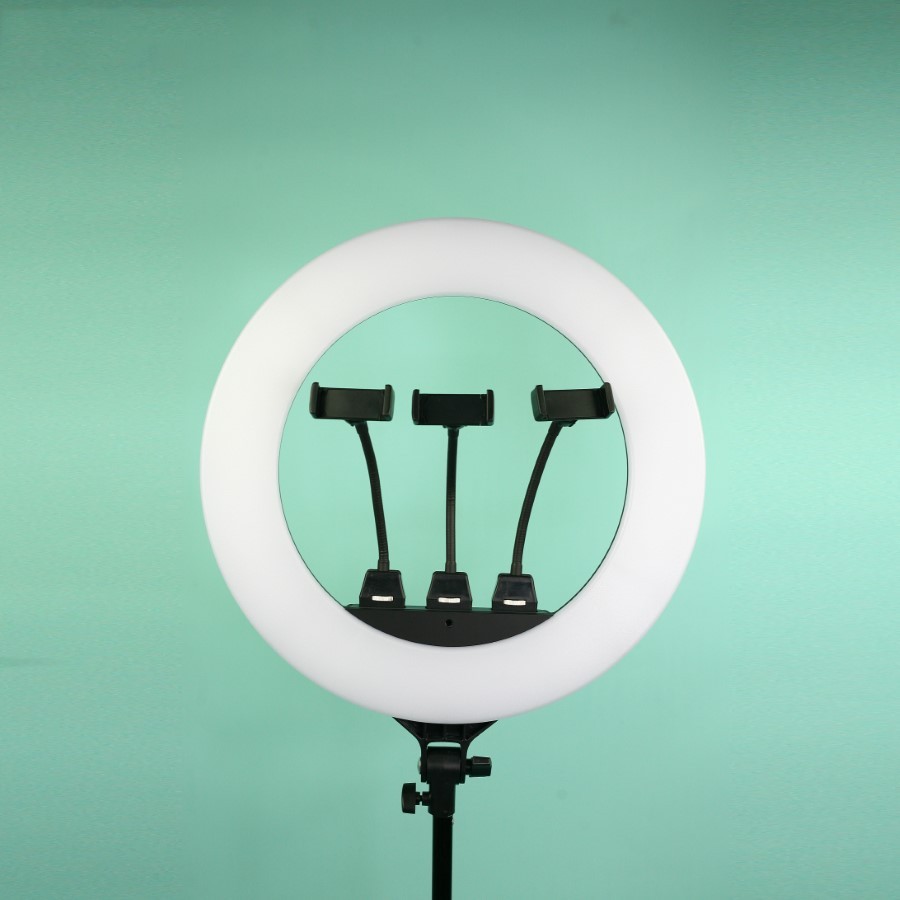 Đèn Livestream Size 36cm Kèm Giá Đỡ Cao 2,1m, Đèn Led Quay Video, Chụp Hình