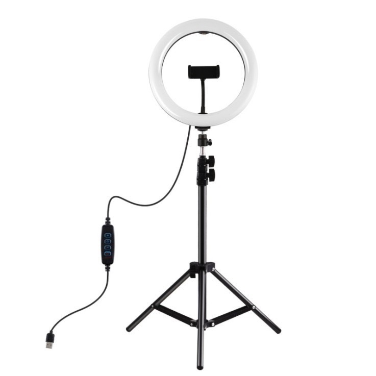 Đèn Livestream Size 36cm Kèm Giá Đỡ Cao 2,1m, Đèn Led Quay Video, Chụp Hình