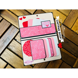 Thiệp handmade dán ảnh kỉ niệm- dạng sổ scrapbook-17x11cm