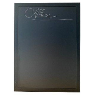 Bảng đen menu khung gỗ đen Bavico KT 80x120cm