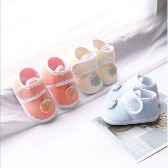 Giày tập đi Jasmine Baby vải cotton có chống trượt cho bé yêu