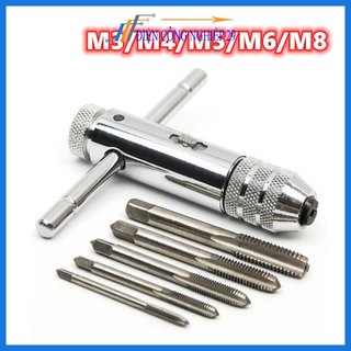 Tay quay taro tự động M3-M8 bộ taro tạo ren - tay quay mũi taro ren
