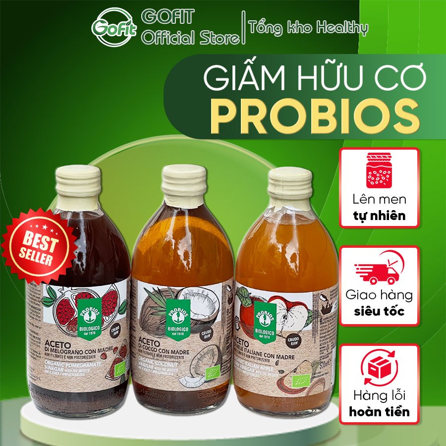 Giấm Lựu Giấm Táo Giấm Dừa PROBIOS