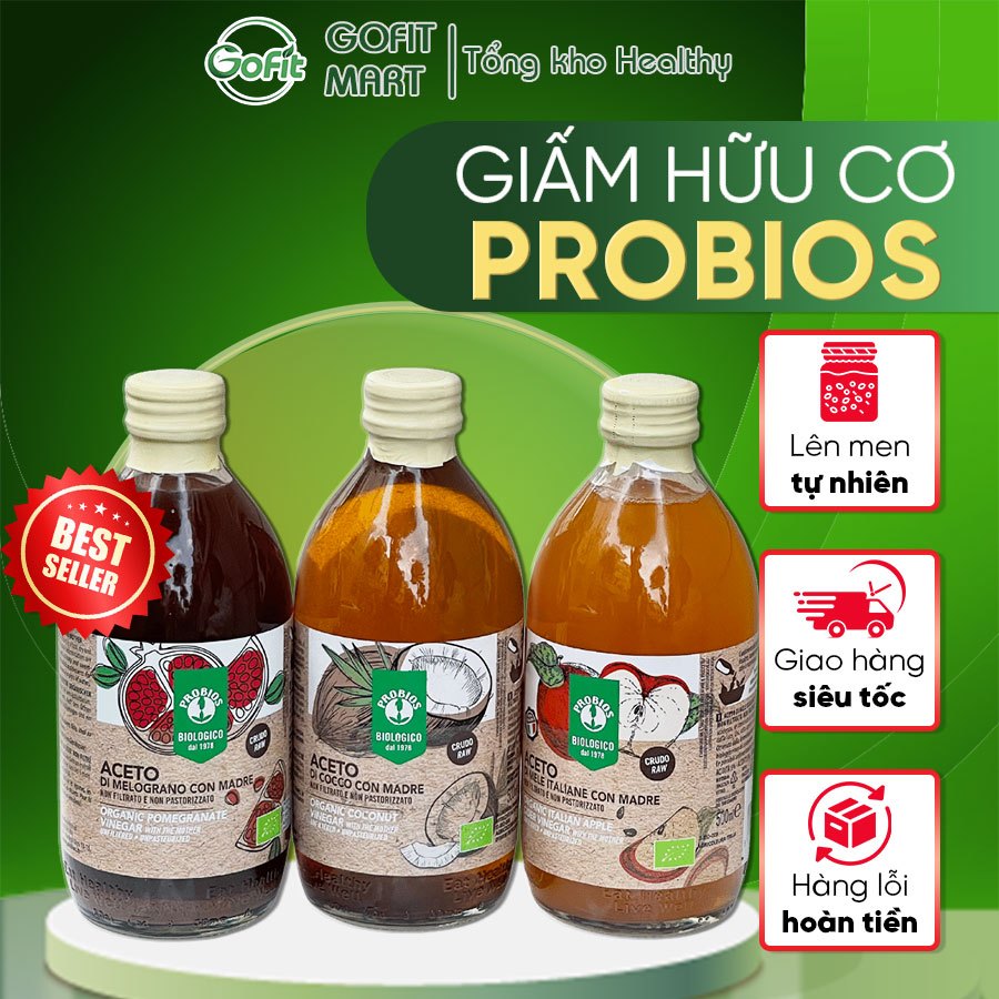 Giấm Lựu Giấm Táo Giấm Dừa PROBIOS