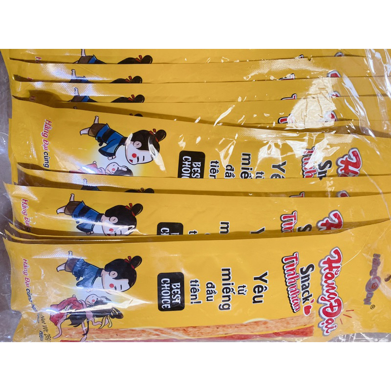 Sỉ bịch 30 gói snack que cay Hằng đại siêu ngon