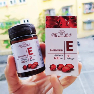 1 hộp vitamin e đỏ mirrolla 400mg 30 viên của nga