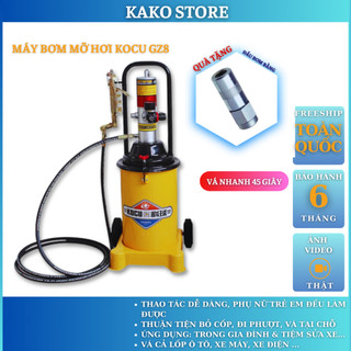 Máy bơm mỡ khí nén bơm mỡ hơi kuco gz-8 , dung tích 12 lít, tặng bộ gioong zin sơ, Kako store