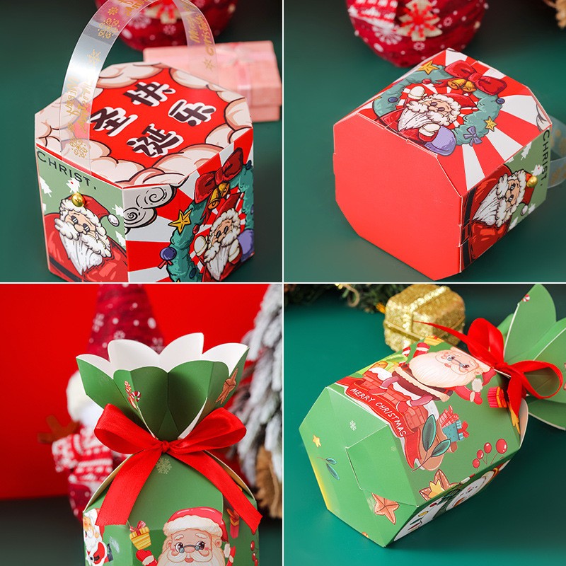Hộp đựng quà noel giáng sinh mẫu mới 2024