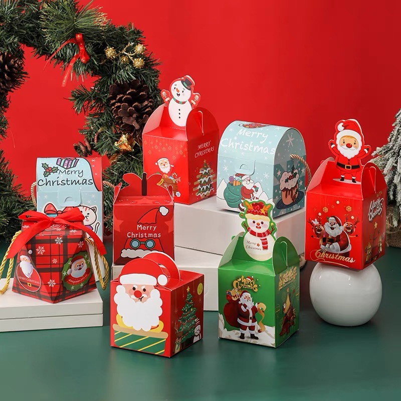 Hộp đựng quà noel giáng sinh mẫu mới 2024