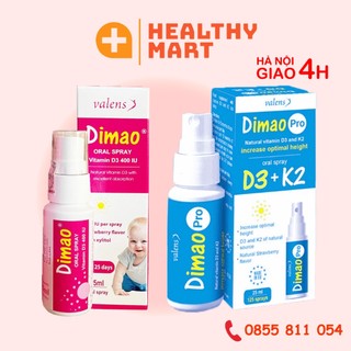 ✔️️️Dimao Pro - Vitamin D3 Dạng Xịt 400IU, Hương Dâu, Hiệu Quả Và Hấp Thu Tốt - Tăng chiều cao chuẩn khoa học