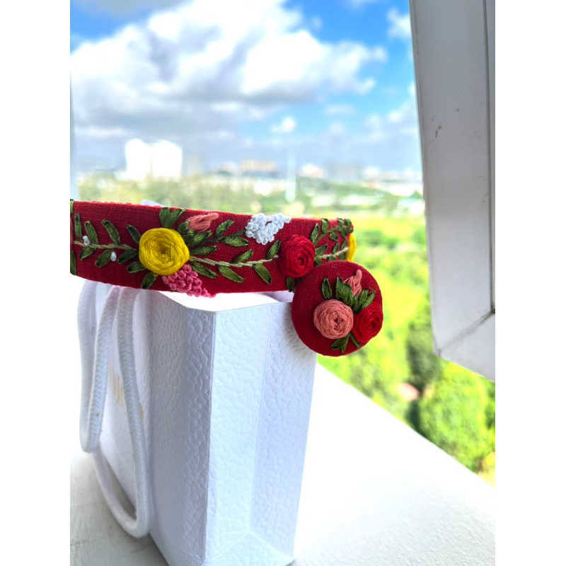 Cài tóc thêu Handmade by Chang