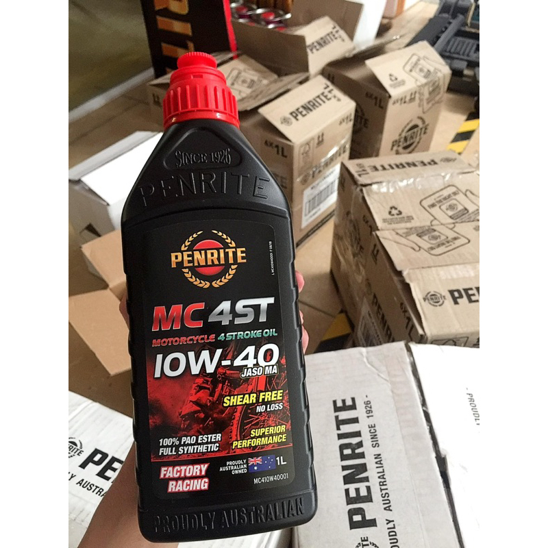 Nhớt Penrite FULL SYNTHETIC 100% PAO & ESTER 10W40 phù hợp Yamaha, Suzuki, BMW, Triumph, Honda