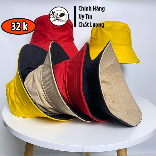 Nón Tai bèo vành tròn | Mũ Bucket Trơn 2 mặt Form Unisex Nam Nữ