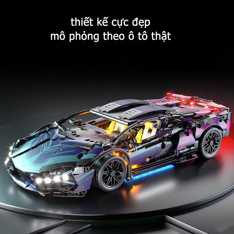 Đồ chơi lắp ráp ô tô siêu xe đồ chơi cho bé, đồ chơi lắp ráp mô hình thông minh cho bé BOBIKID LG19