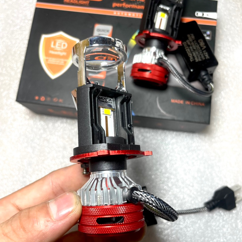 Đèn Pha Bi Cầu V80 chân H4 Công Suất 55w lắp đặt cho Ô tô và Xe Máy