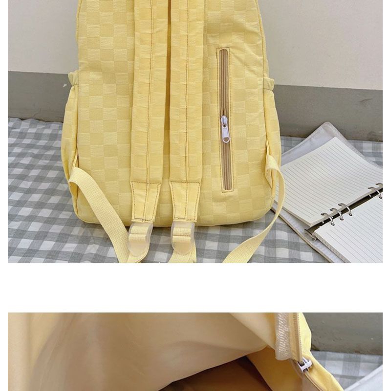 Balo Caro Trơn Dày, Đẹp Chống Nước, Cặp Xách Sinh Viên Học Sinh Thời Trang Hàn Quốc