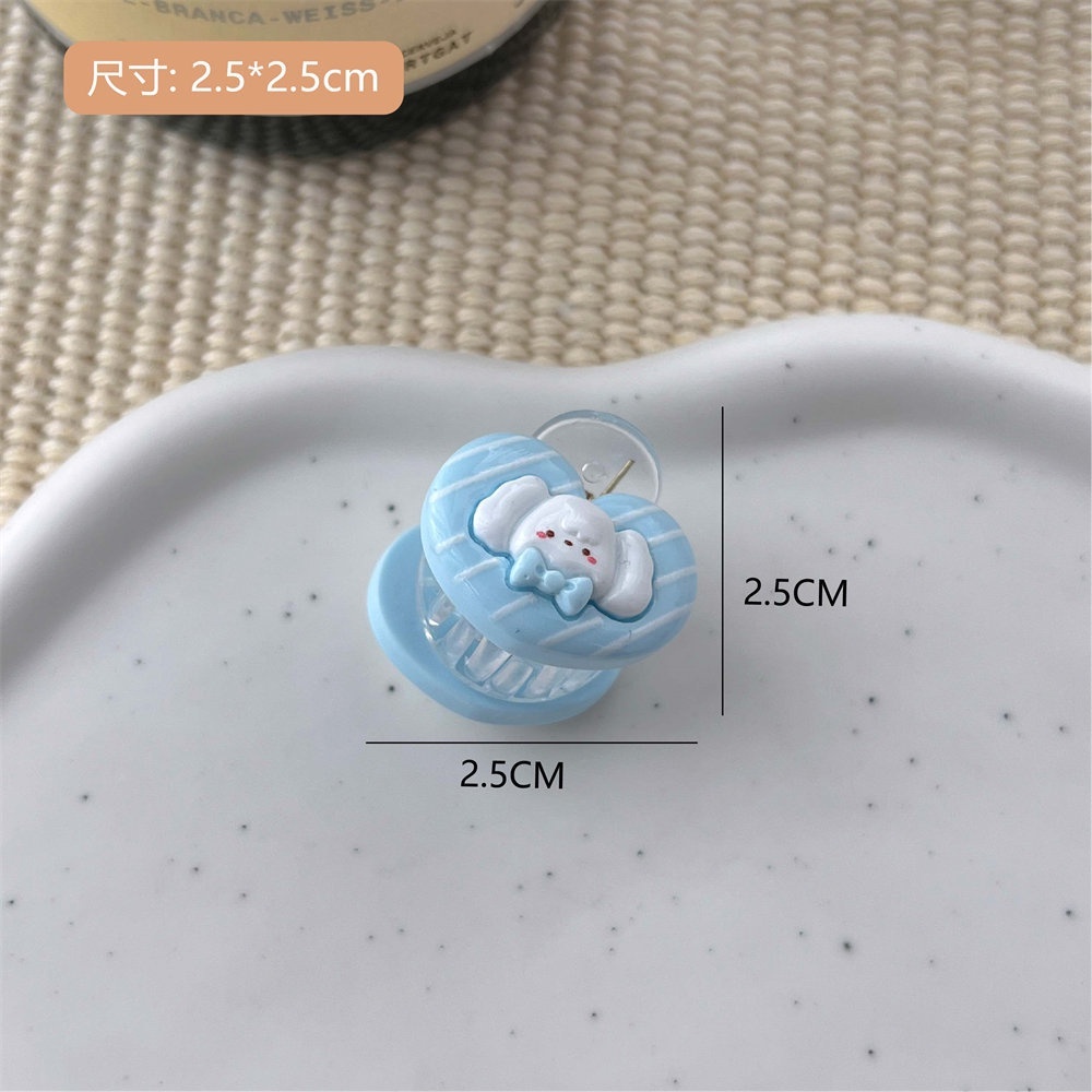 MVP3701 Set 9 Kẹp Tóc Hình Chú Chó Hoạt Hình Màu Xanh Dương Thời Trang Mùa Hè Cho Nữ