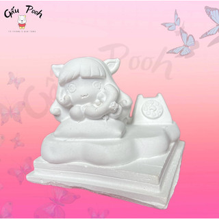 Tô tượng thạch cao chọn nhiều mẫu cao 13-15cm kèm màu cọ, tượng thạch cao gấu pooh