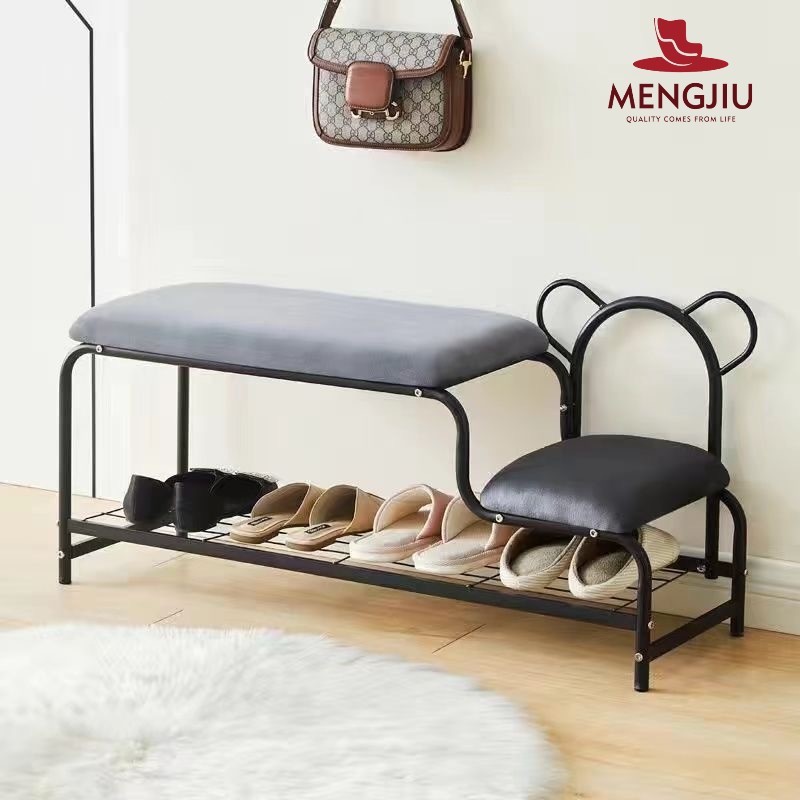 Băng ghế thay đổi giày ở bắc âu có thể ngồi ở cửa nhà ghế đơn giản và hiện đại mềm mềm đệm với giày dép trên ghế