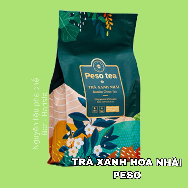 Trà Xanh Hoa Nhài Peso (Jasmine Green tea) - Gói 600GR