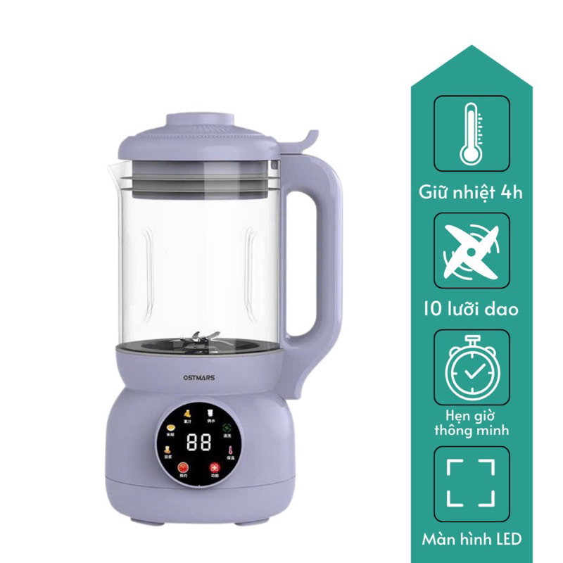 MÁY LÀM SỮA HẠT OSTMATS 800ml -1200ml SIÊU HÓT HÍT 2023